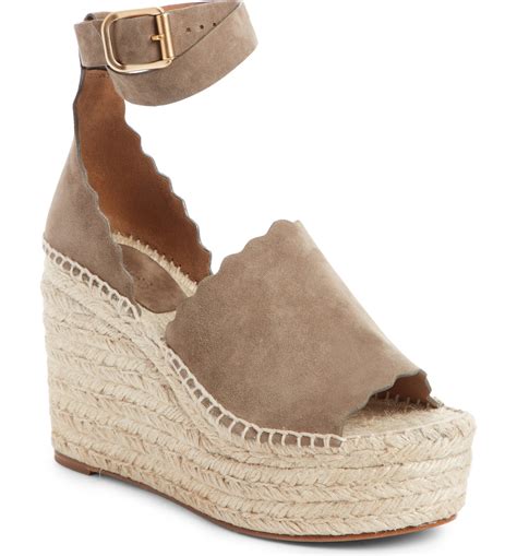 chloe lauren espadrille wedge|chloe sandals and espadrilles.